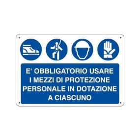 Segnaletica di Obbligo Multi-Pittogramma