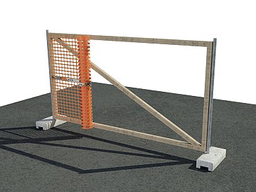 Fissare alla struttura tramite chiodi o punti metallici
