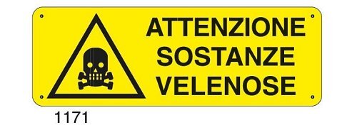 Attenzione Sostanze Velenose - B - Alluminio 765x270 Mm Victualia™