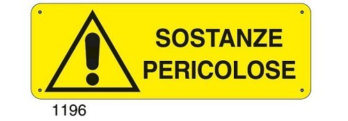 Cartello sostanza pericolosa 'ipoclorito di sodio' - SEG 35A360