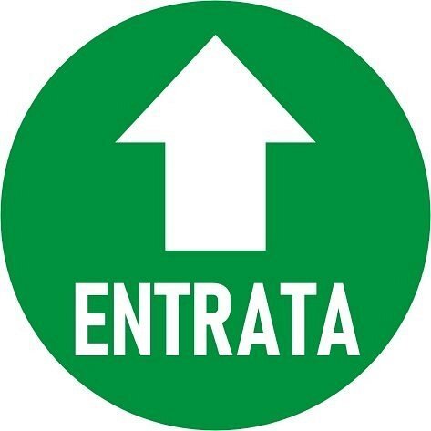 Freccia di indicazione percorso - Verde