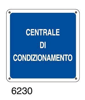 Centrale di condizionamento - C - PVC adesivo 230x230 mm - Conf 10 pz.