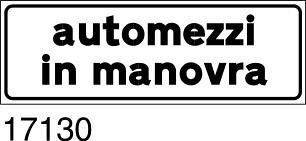 Automezzi in Manovra - A - Ferro CL.2 53x18 cm