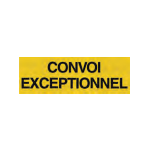 CONVOI EXCEPTIONNEL - Trasporto eccezionale Francia, 1200x400x1.5mm supporto telonato