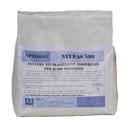 Neutralizzatore assorb. per acido solforico Kg. 5 - Rapp. Kg/Lt 0,54