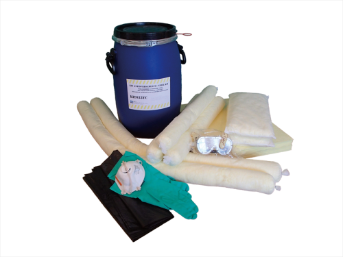 Kit antisversamento per prodotti chimici contenitori cilindrici omologati ONU cm Ø 32 x 52 h
