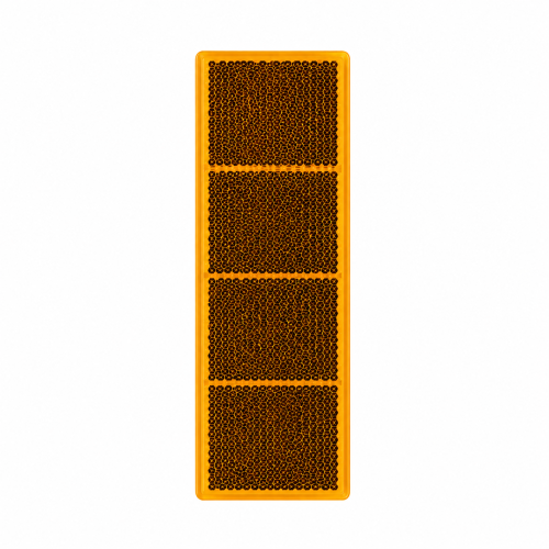 Catadiottro Rettangolare Giallo cm 5x18