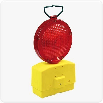 Lampeggiatore Stradale lente bifrontale rossa luce fissa