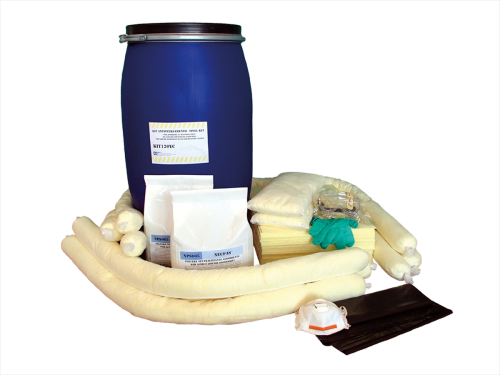 Kit antisversamento per prodotti chimici contenitori cilindrici omologati ONU cm Ø 49,6 x 80 h