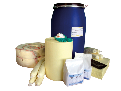 Kit antisversamento per prodotti chimici contenitori cilindrici omologati ONU cm Ø 58,2 x 98,5 h