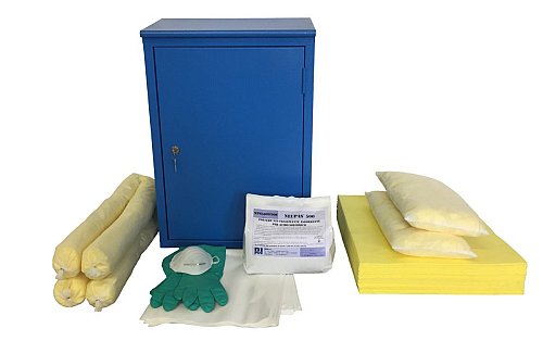 Kit antisversamento per prodotti chimici contenitore armadio metallico pensile