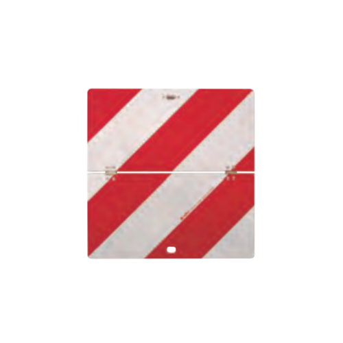 Pannello di sicurezza per veicoli agricoli, pieghevole orizzontale 423x423x0.8mm Classe 1 supporto in Lamiera - L/H