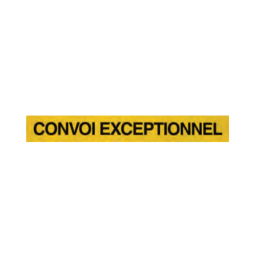 CONVOI EXCEPTIONNEL - Trasporto eccezionale Francia 1900x250mm supporto telonato
