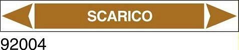 Scarico - etichetta - B - PVC adesivo - 350x60 mm