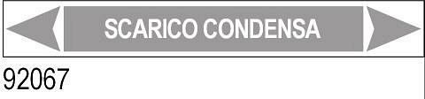 Scarico condensa - etichetta - B - PVC adesivo - 350x60 mm