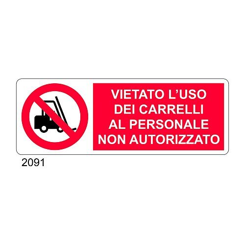 Vietato l'uso dei carrelli al personale non autorizzato