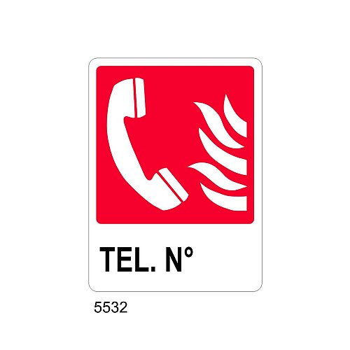 Telefono antincendio - A - Alluminio 120x145 mm