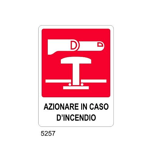 Azionare in caso di incendio