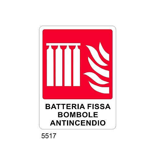 Batteria Fissa Bombole Antincendio - C- Alluminio 230x310 mm