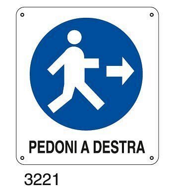 Pedoni a destra