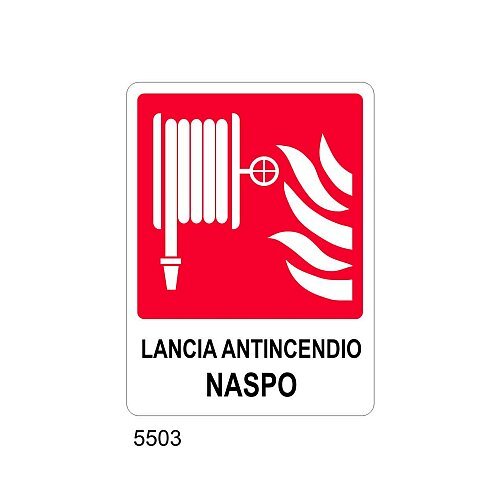 Lancia antincendio naspo - D- Alluminio 370x500 mm - Conf 10 pz.