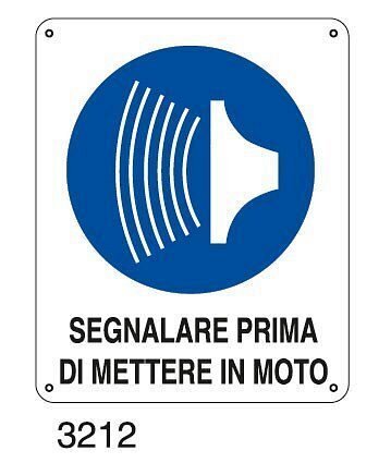 Segnalare prima di mettere in moto