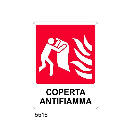 Coperta Antifiamma - C - PVC adesivo 230x310 mm