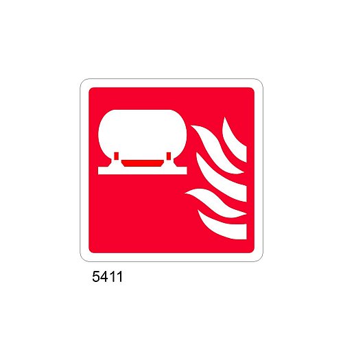 Installazione Fissa Estinzione Incendi - C - PVC adesivo 230x230 mm