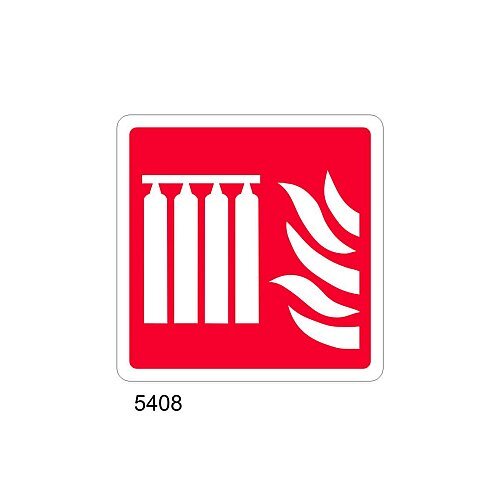 Batteria Fissa Bombole Antincendio - C - PVC adesivo 230x230 mm