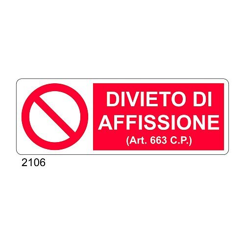 Divieto di affissione