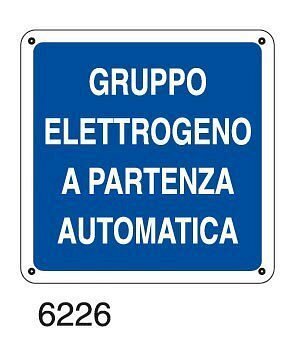 Gruppo elettrogeno a partenza automatica - D - Alluminio 370x370 mm - Conf 10 pz.