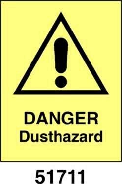 Danger dusthazard - A - ADL 150x200 mm