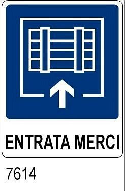 Entrata Merci - A - Alluminio - 160x210 mm - Conf 10 pz.