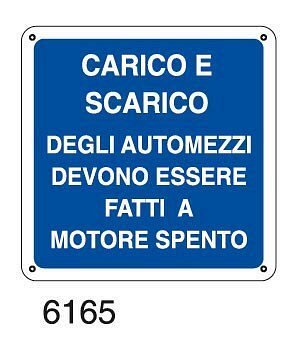 Carico e scarico degli automezzi devono essere fatti a motore spento