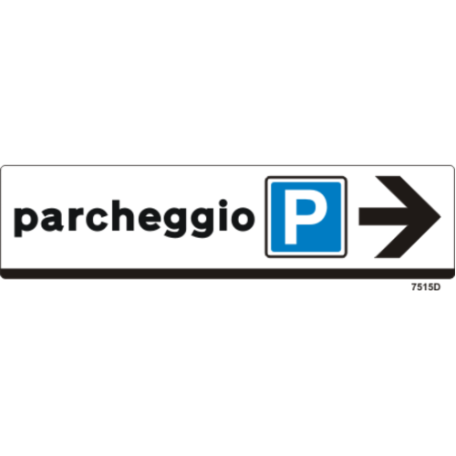 Parcheggio - Direzione della freccia: DESTRA