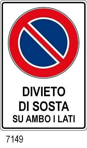 Divieto di sosta su ambo i lati