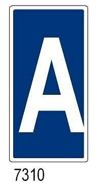 A - Lettera - B - Alluminio - 300x600 mm