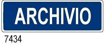 Archivio - B - Alluminio - 800x250 mm - Conf 10 pz.