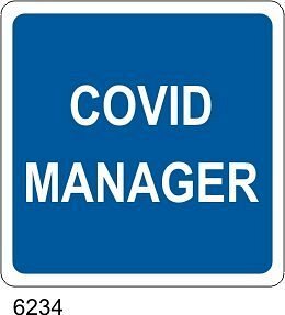 Covid Manager - B - Alluminio 160x160 mm - Conf 10 pz.