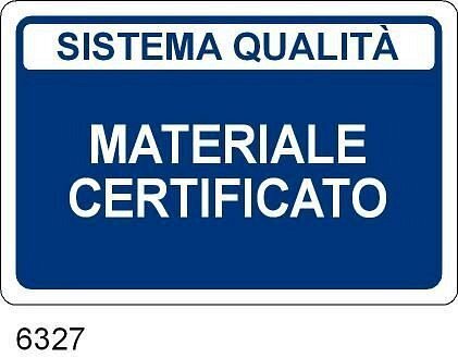 Materiale Certificato CE - A - PVC Adesivo - 300x200 mm