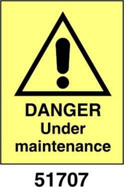 Danger under maintenance - A - ADL 150x200 mm