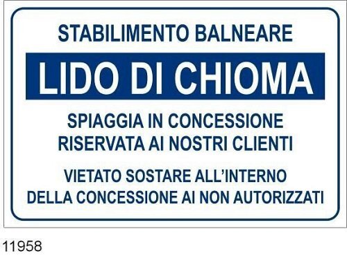 Stabilimento Balneare, Spiaggia in concessione