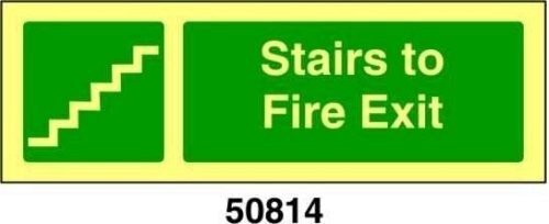 Stairs to fire exit - A - PVL 300x100 mm
