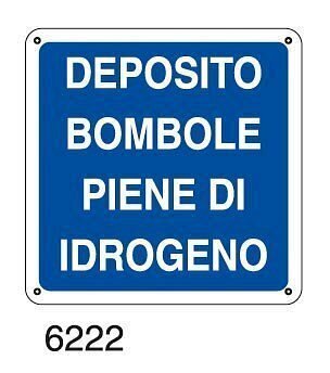 Deposito bombole piene di idrogeno