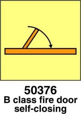 B class fire door self-closing