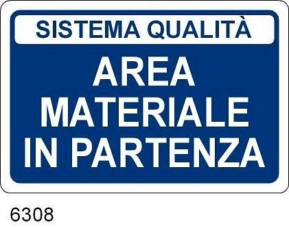 Area Materiale In Partenza - A - PVC Adesivo - 300x200 mm