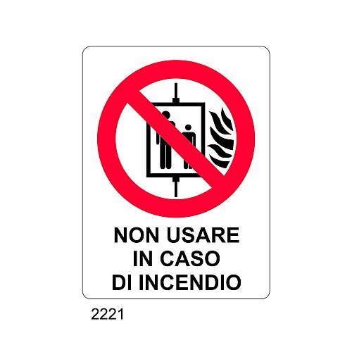 Non usare in caso di incendio