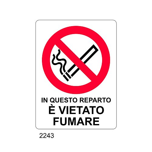 In questo reparto è vietato fumare