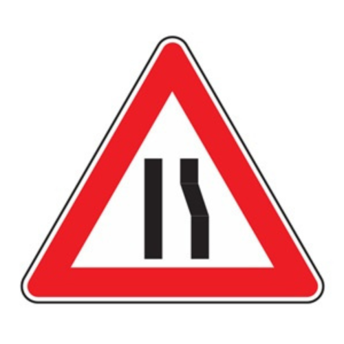 Strettoia asimmetrica a destra - A - Ferro - CL.1 60cm
