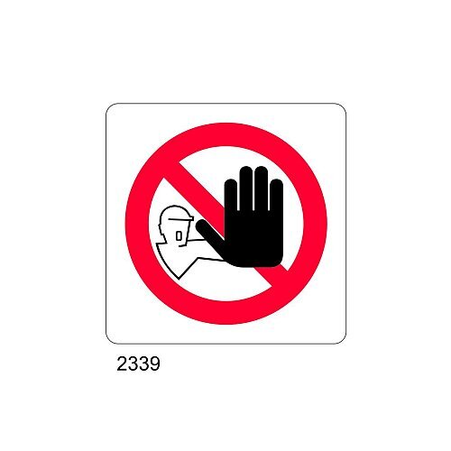 Divieto di accesso - B - Alluminio 165x165 mm